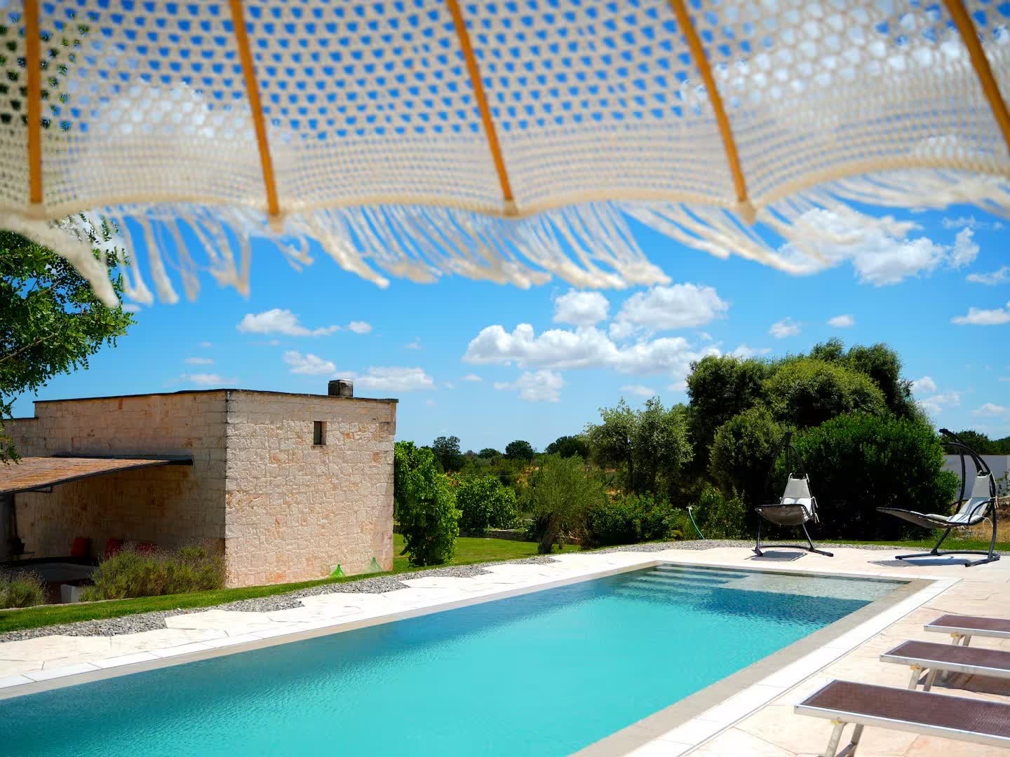 La piscina al tramonto